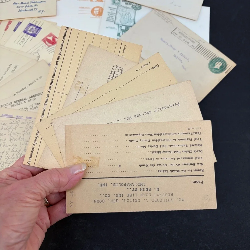 US Postal Stamp History Postmark Postcards Envelopes Antique Letters Ephemera